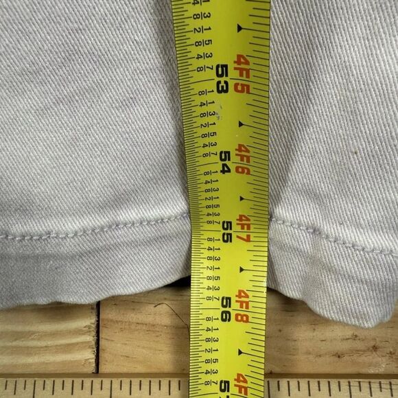 Shoe Fly Jumpsuit Women's Large White Tie-Belt Casual Straight Leg Button-front - Picture 9 of 9